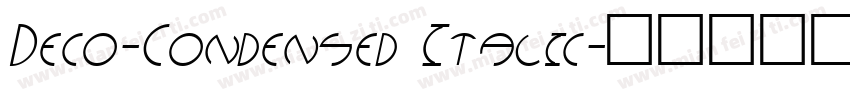 Deco-Condensed Italic字体转换